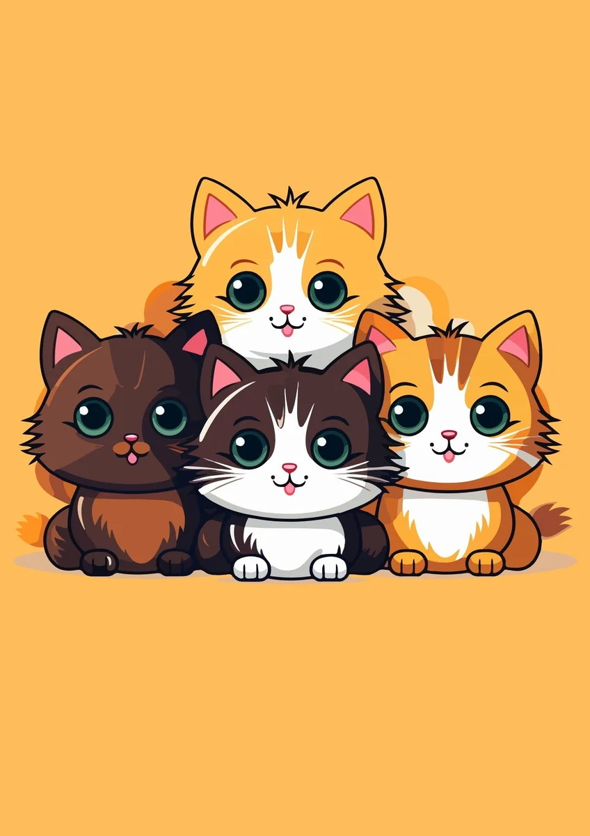 12 Patinhas do Ano - Calendário 2026 Gatinhos