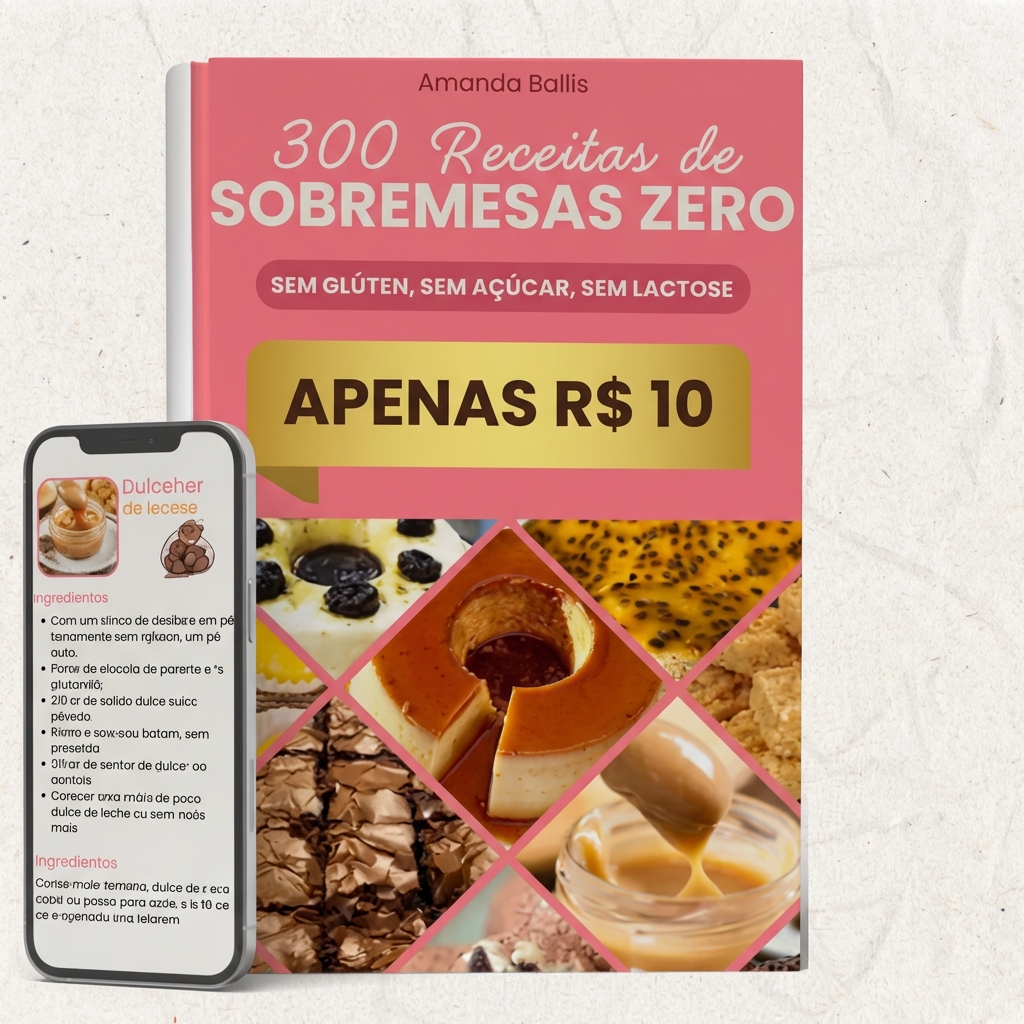 300 receitas de sobremesas ZERO