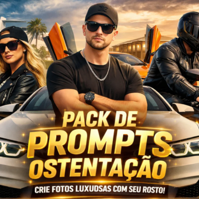 +310 Prompts Imagens Ostentação